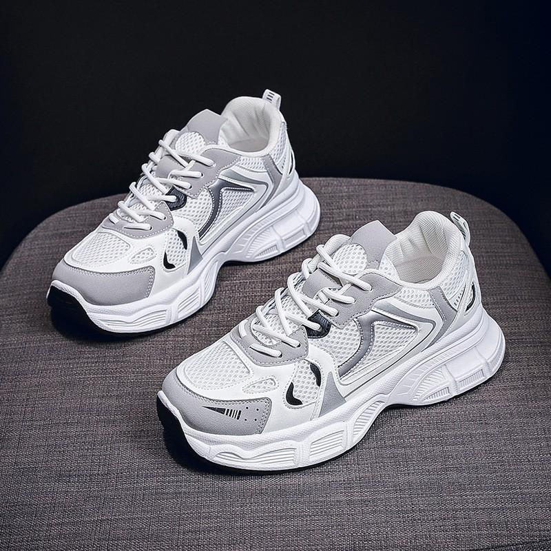 

Dad Shoes Women s New Spring Breathable Mesh Sneakers Korean All-matching Platform Sole Casual Running 35