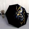 1pc Butterfly Wings Automatic Open/close Folding Compact Umbrella, 8-Rib Sturdy Canopy, Lightweight Portable, Everyday Use, Gift,135
