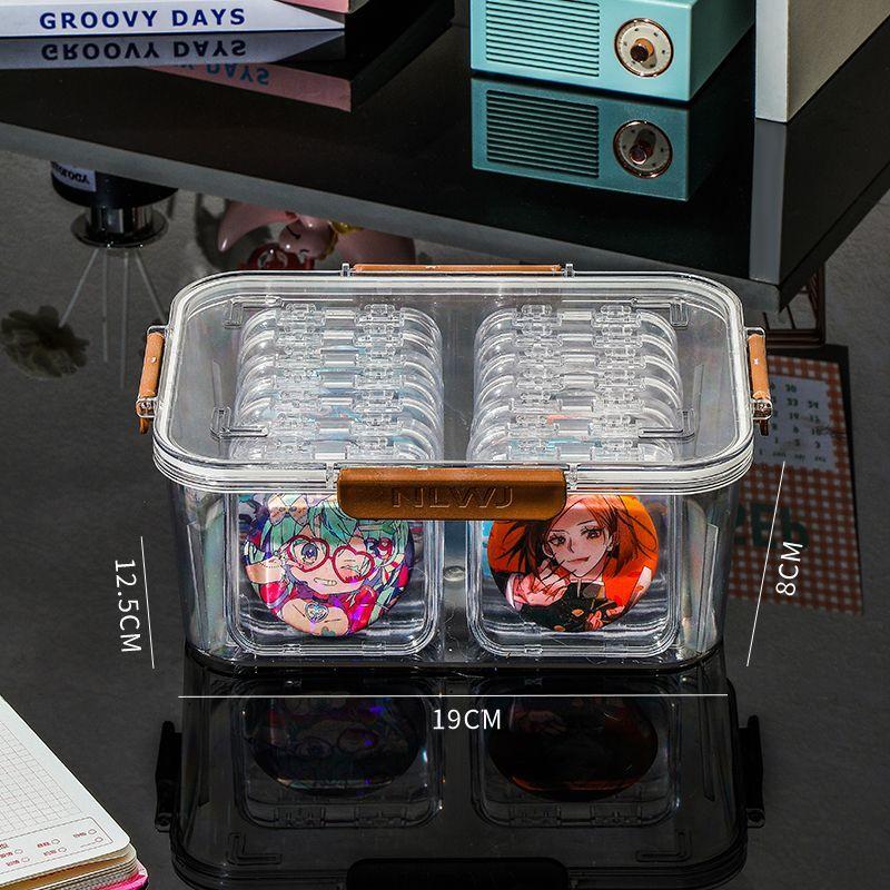 Sharing of Badge Boxes: High-aesthetic Storage Boxes for Collectible Badges, Transparent Dust-proof Badge Storage and Display Cases