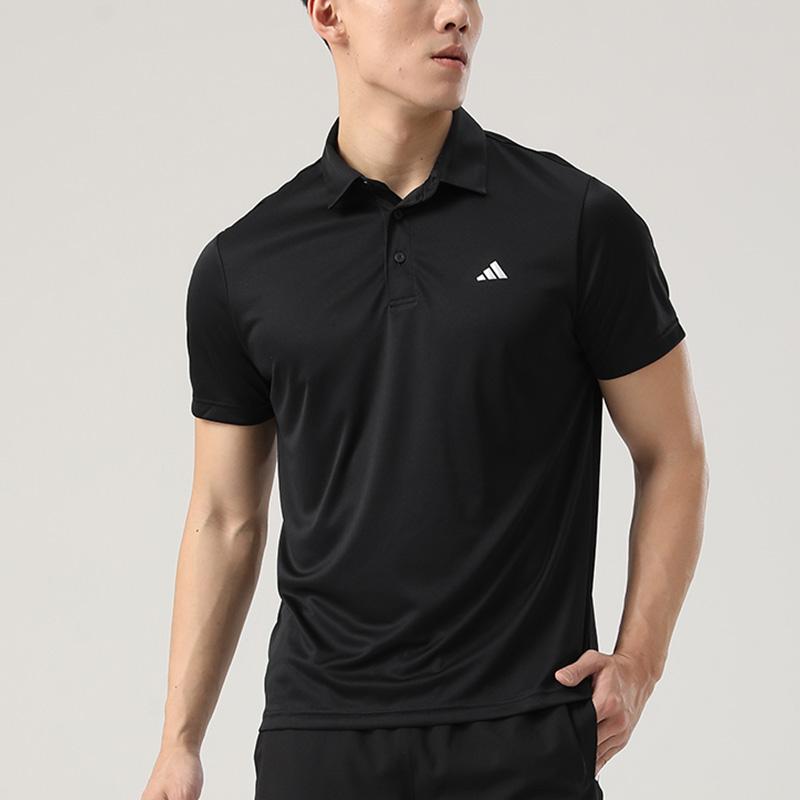 New Adidas Golf Collection 3 Pack Logo Sports Business Casual Short Sleeved Polo Shirt Men's Black IN6626