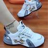 New Style of Men and Women Same Style Couple Pippen Dad Shoes Lightweight Soft Sole Sneakers Dragon Versatile and Fashionable White Shoes