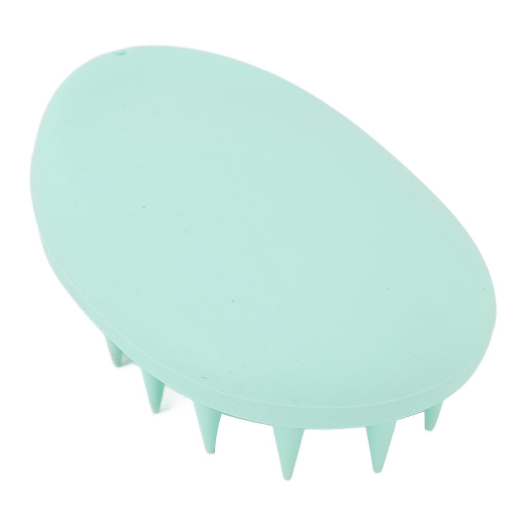 3pcs Oval Shape Hair Brush Silicone Elastic Wide Teeth Shampoo Brush for Hair Washing Cleaning