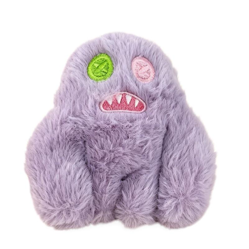 New Plush Funny Doll Keychain Animation Peripheral Kawaii Creative Ugly Cute Bag Charm Keychain Pendant Accessories Gift