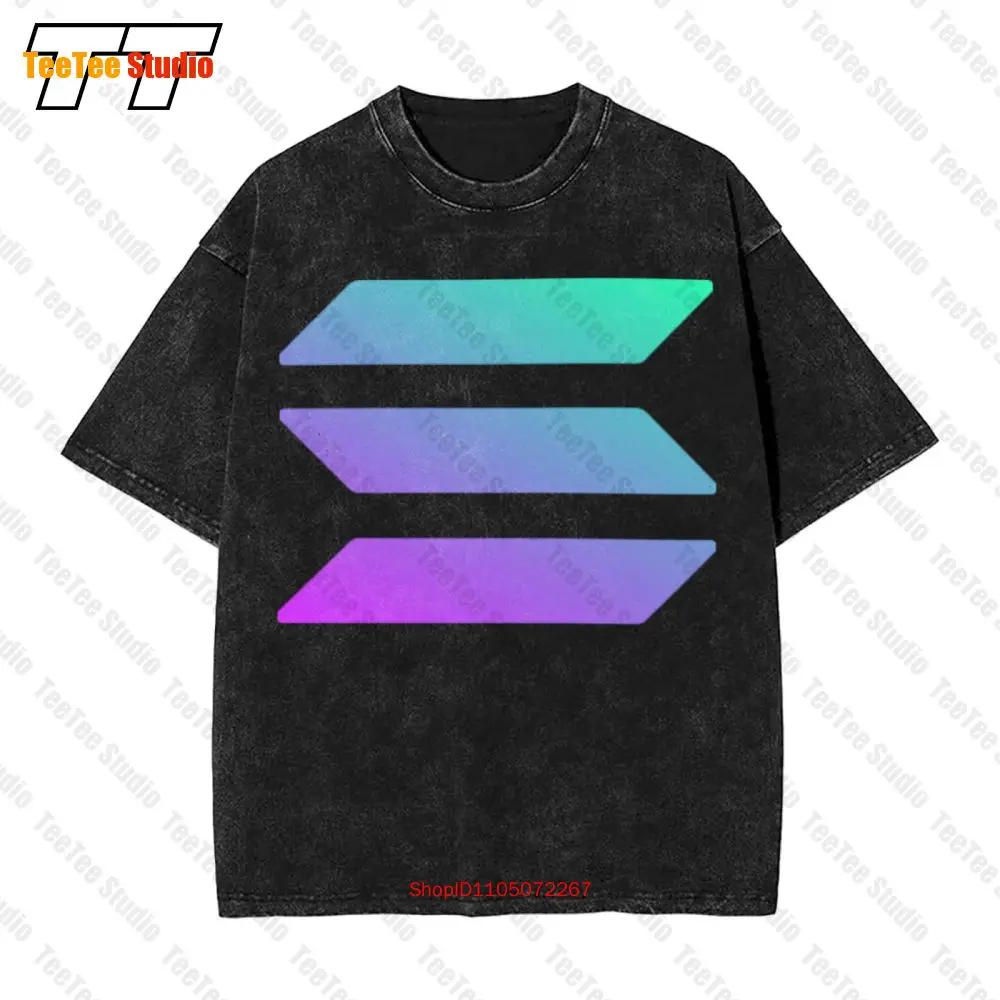Solana Logo Crypto Vintage Oversized TShirt D S
