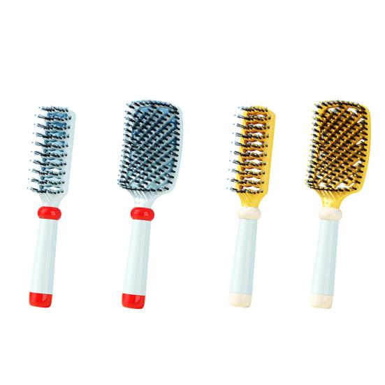 Curved Vented Hair Detangling Brush, Scalp Massage Paddle Brush for Wet Dry Hair, Scalp Massage Blow Drying Hair Detangler Brush