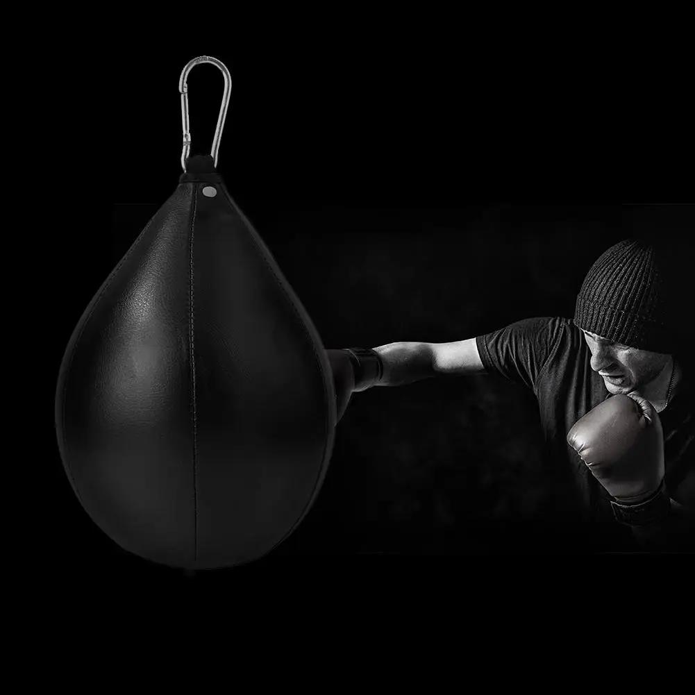 PU Boxningsboll Päron Boxningssäck Barn Vuxen Uppblåsbar Reflex Hastighet Fitness Träning Hängande Boxning Hastighetsboll