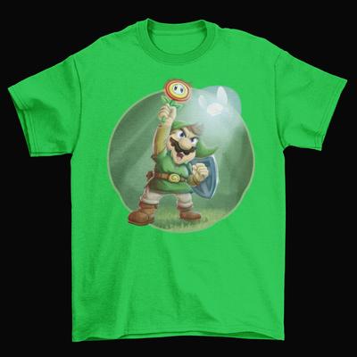 Legend of Zelda Mario T-Shirt Unisex Baumwolle Erwachsene Lustig Link Hylian Spiel Neu