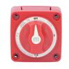 KIMISS Switch 300A, 32VDC 360°Rotation 4 Position Switch Selector IP66 Waterproof RV Modification for Yacht