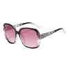Fashion Stylish Fashion Rectangular Square Sun Protection Glasses Large Big Purple Sun Eyewear Women Adults Mirror Sunglasses Ladies Sun Protection