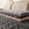 Winter Plush Sofa Cushion Set - Modern Anti-Slip Thickened Cover