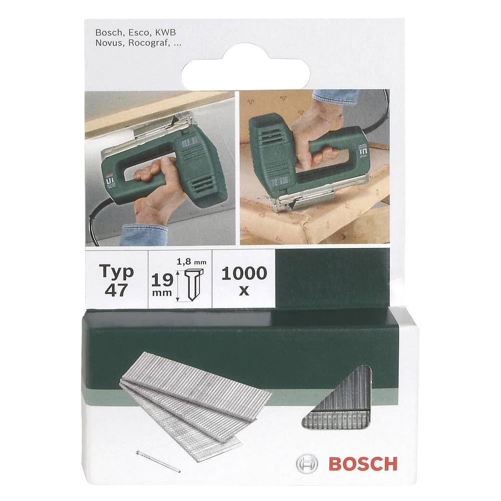 

Bosch 2609255813 T-rattling Nail 0.6 inches (14 mm) Staple: Depth: 10mm срібний