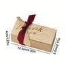 30pcs Wedding Party Favor Boxes Gift Box Treat Boxes with Ribbon Kraft Paper Thank You Box Gift Boxes for Wedding Bridal Shower Birthday Festivals