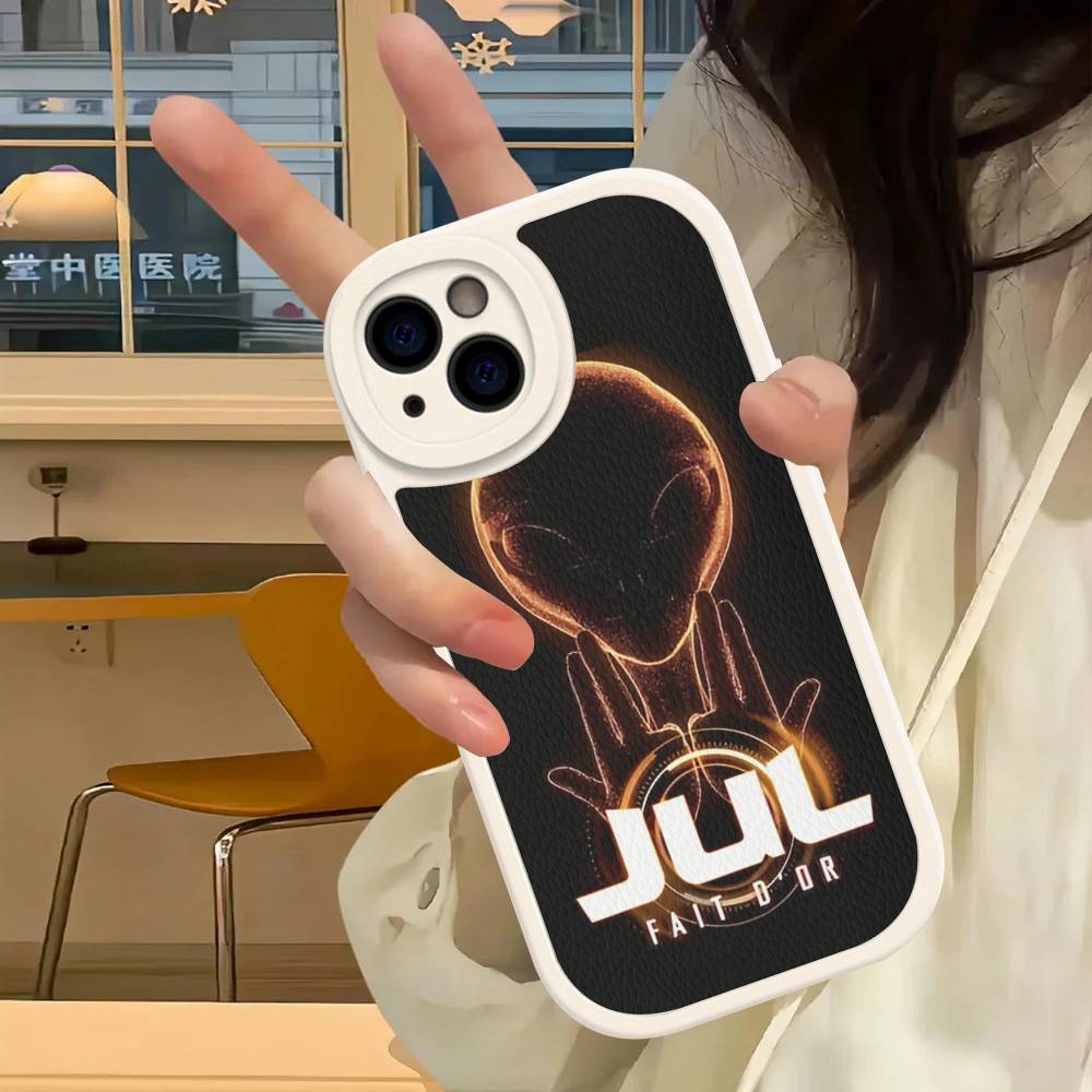Rapper JuL C'est Pas Des Lol For IPhone 16 15 14 16E 13 12 11 Pro Max Plus Phone Leather Case