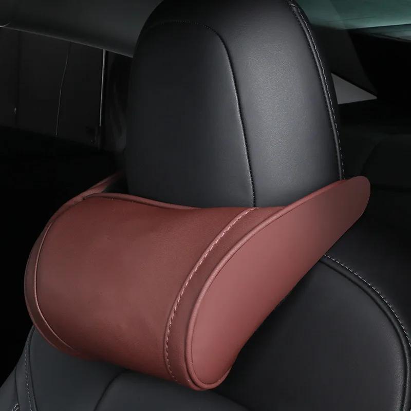For Tesla Model 3 Y X S Neck Pillow Headrest Pillow Automobile Seat Neck Rest Auto Seat Head Support Pillow Model Y Accessories