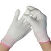Anti-Static White PU Coated Palm Gloves - Thin Style for Electronics