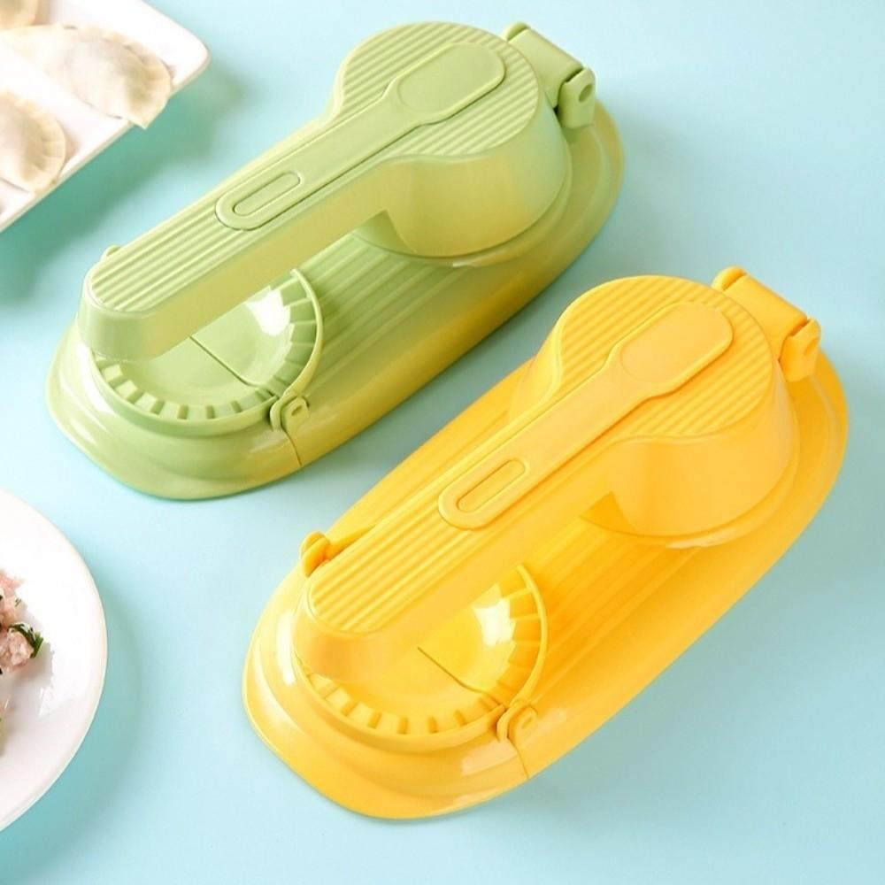 2PCS Efficient 2 in 1 Dumpling Maker Plastic Dumpling Skin Maker Dumpling Wrapper Mold  Cooking