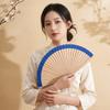 Plain Design Spanish Folding Fan 23cm Traditional Decorative Fan Multipurpose Portable Handmade Fan Summer Cooling