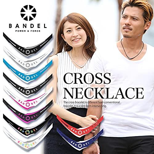BANDEL Cross Necklace (Black and White) 45cm Strap, 2.0mm Thickness, 2017 Model