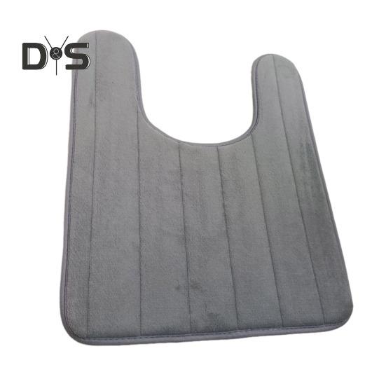 U-Shaped Floor Mat Wear Resistant Non-Slip Super Water Absorption Easy To Clean Fast Dry Bathroom Toilet Mat