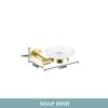Brushed Gold 304 Stainless Steel Bathroom Set: Knurled Towel Rack, Towel Bar, Paper Holder, and Coat Hook