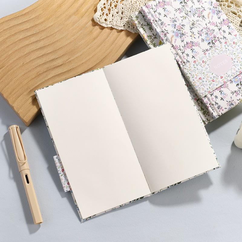 A6 Blank Notebook Travel Journaling Stamp Collecting Daily Planning Fabric Cover Wire-O Bound 100gsm Offset Paper