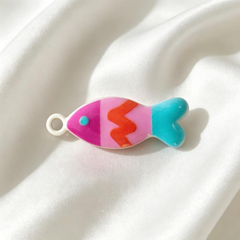 5Pcs Enamel Fish Charms Pendants Stainless Steel Ocean Animal Charm For Diy Necklace Earrings Bracelets Crafts Jewelry Making