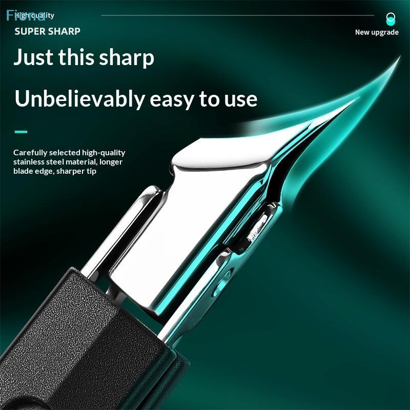 25° Slant Edge Nail Clipper Wide Opening Stainless Steel Eagle Beak Oblique Toe Nail Trimmers Professional Toenail Tools
