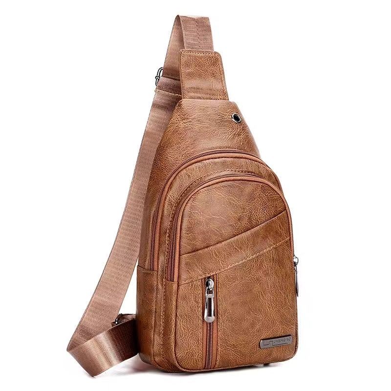 Personalized Men's Chest Bag, Casual and Fashionable Shoulder Bag, Chest Fold Shoulder Bag
