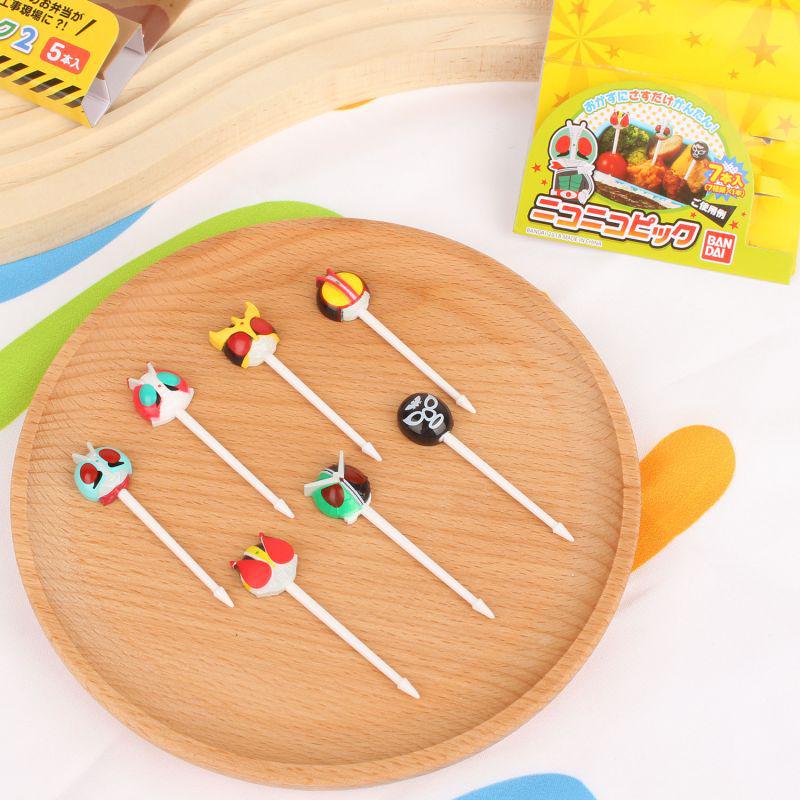 Authentic Japanese Anpanman Food-Grade Resin Fruit Fork - Kids Cartoon Bento Decoration