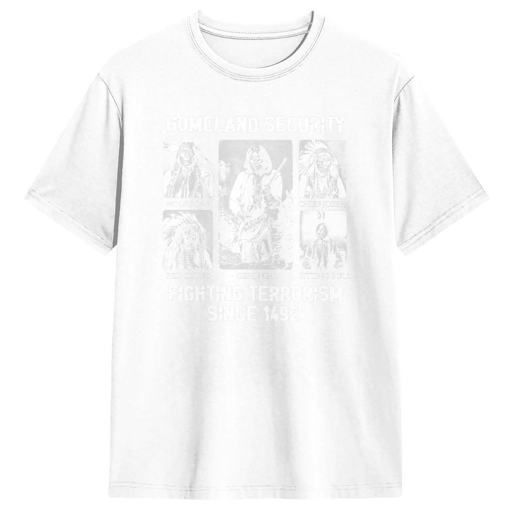 Summer Homeland Security Fighting Terrorism Novelty T Shirts  Cotton Tee Shirt for Unisex Aesthetic Short Sleeve Tops