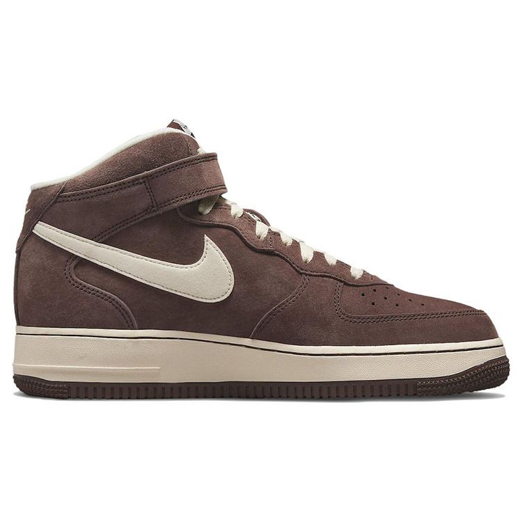 Nike Air Force 1 Mid Chocolate Unisex Sneakers Brown Cream DM0107-200