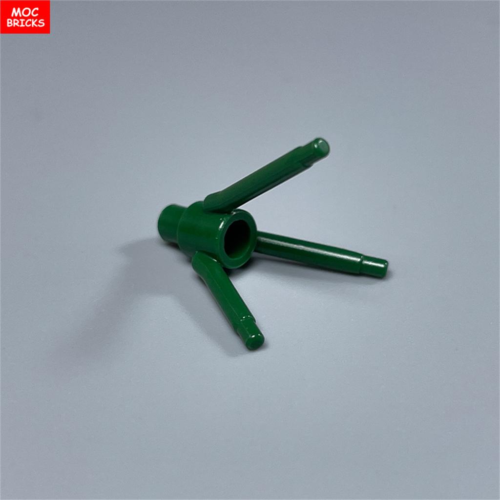 28pcs MOC Bricks 24855 Plant Flower 3 Stem Flowerpot Tree Branches Accessories Building Block Parts DIY Christmas Gift Toy