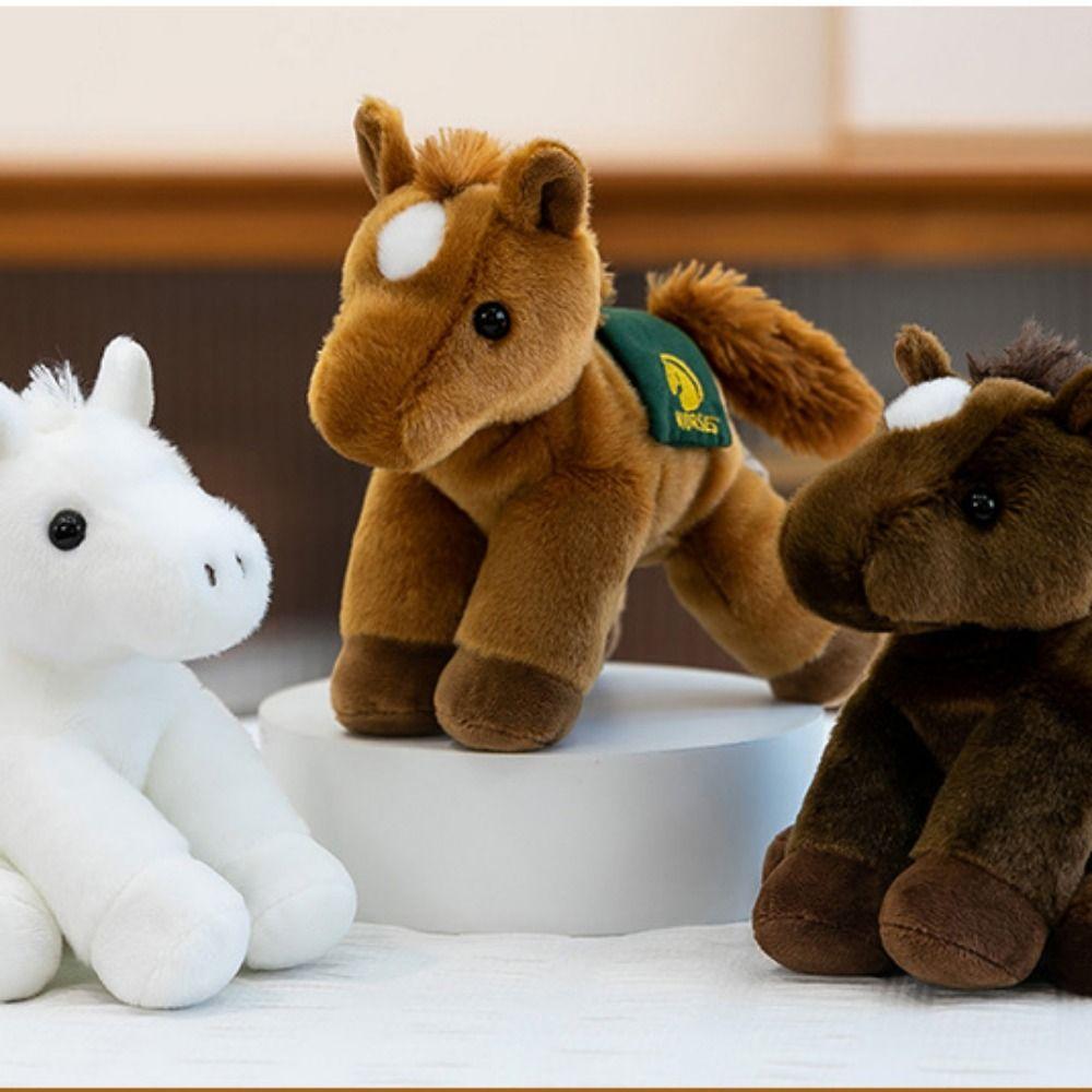 Simulation Horse Simulation Horse Plush Toys Plush Horned Sheep Plush Toys Kids Gift