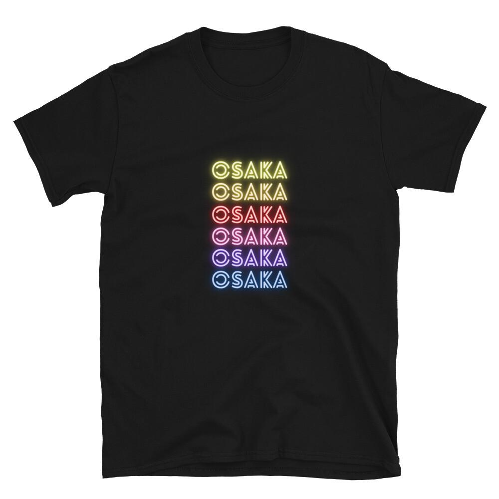 Osaka City Bright Graphic Design T-Shirt