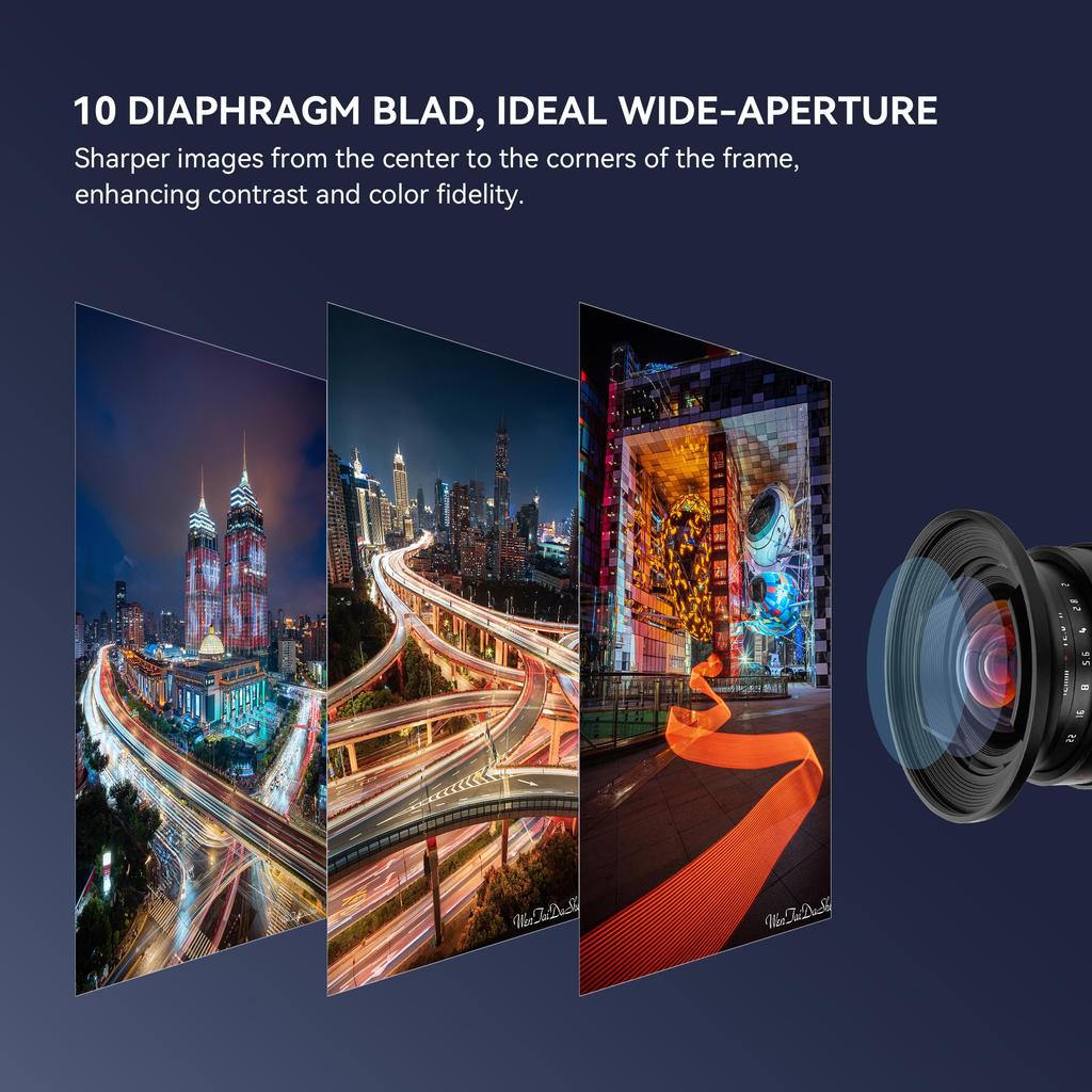 PERGEAR 12mm F2 II Wide Angle Single Focus Lens Manual Focus 230g Compact Lightweight Click Aperture Design Beautiful Bokeh X APS-C (Fuji Mount)