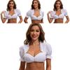 The Munich Oktoberfest Costume White Polyester Traditional Dress For Women