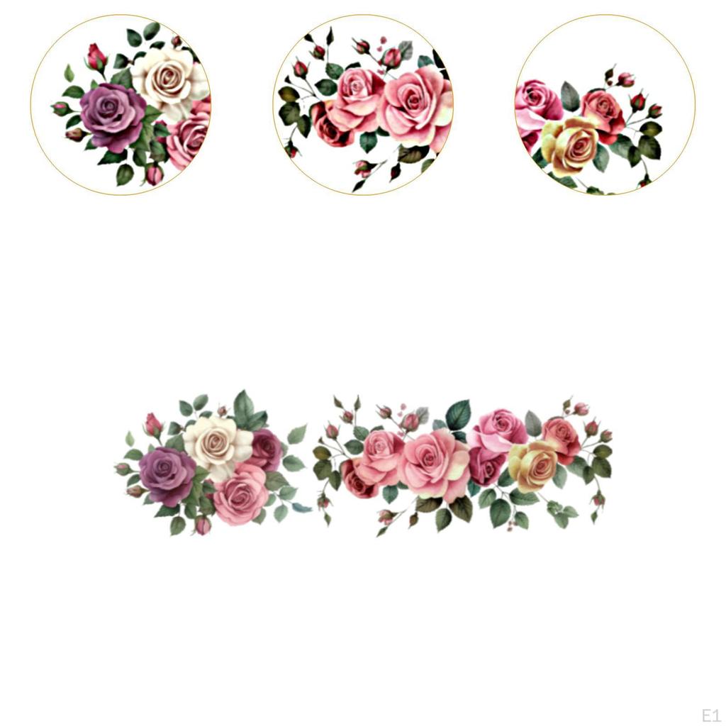 Elegant Floral Wall Decal for Home Decor