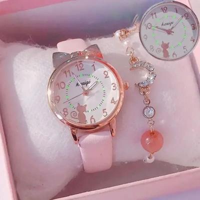 Cat Ear Quartz Watch Quartz Clock Bracelet High Quality Wristwatch