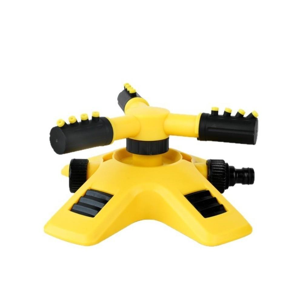 360° Auto-Rotating Lawn Irrigation Sprinkler Three-way Plastic Yard Coverage Sprayer Water-Saving Plant Watering Sprayer