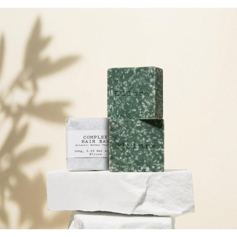 Elure Natural Shampoo Plant-based Soap Mildly Acidic Aroma Complex Shampoo Bar Zero Waste 1 pcs 100g