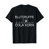 Blood Group Cola Korn T Shirt Black Vintage Slightly Casual Fashion Soft Streetwear Stylish Comfortable Unisex Versatile