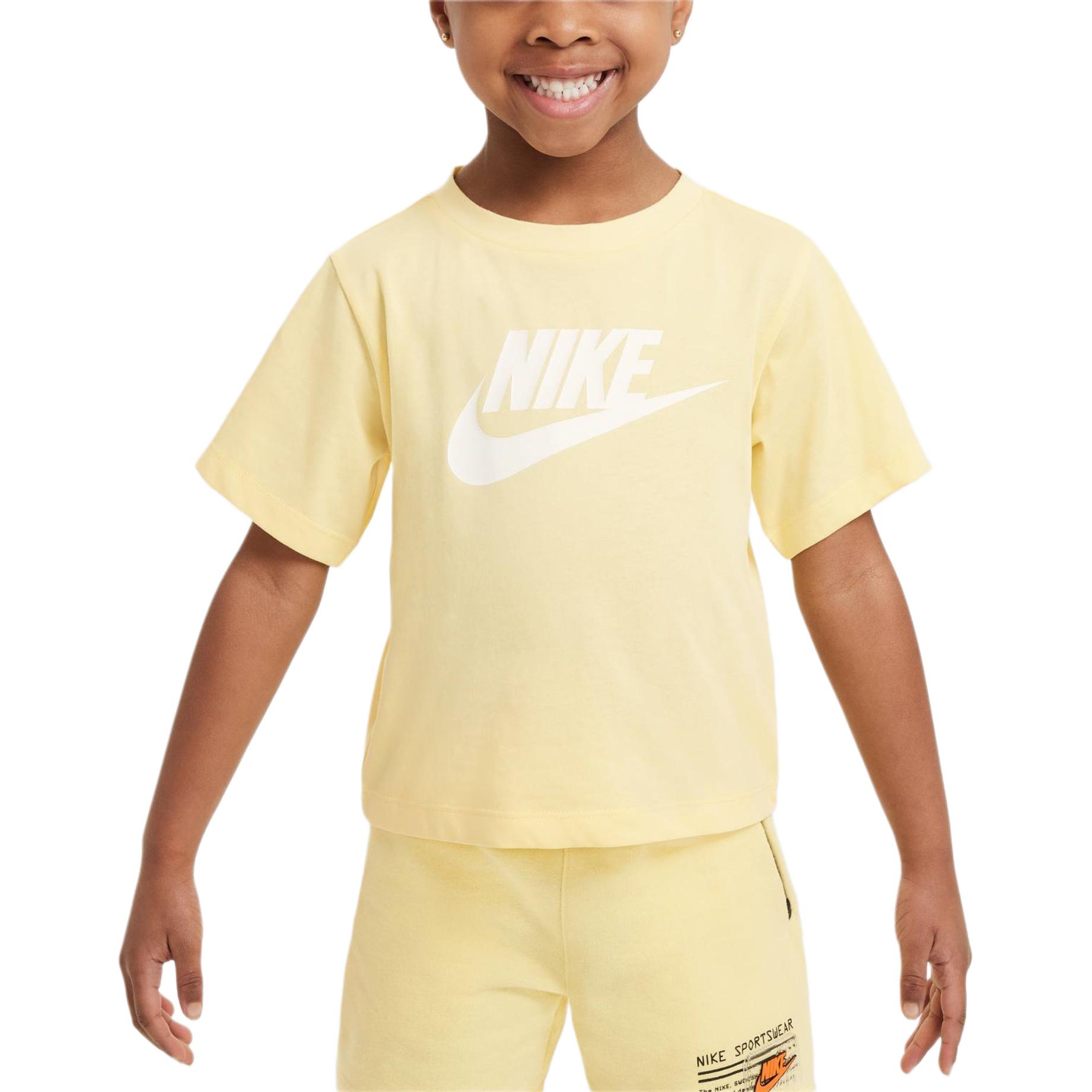 Nike Club T Shirt Soft Yellow Infant And Toddler FV3475-725 2T