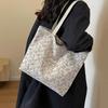 Tender Color Floral Designed Bags Corduroy Fabric Handbag Trendy Casual Bags Daily Use