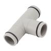 T Shape Hose Plunger Valve 1.25 Inch Plastic Dual Split Hose Plunger Valve for Above Ground Swimming Pool