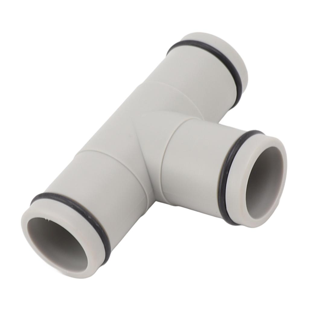 T Shape Hose Plunger Valve 1.25 Inch Plastic Dual Split Hose Plunger Valve for Above Ground Swimming Pool