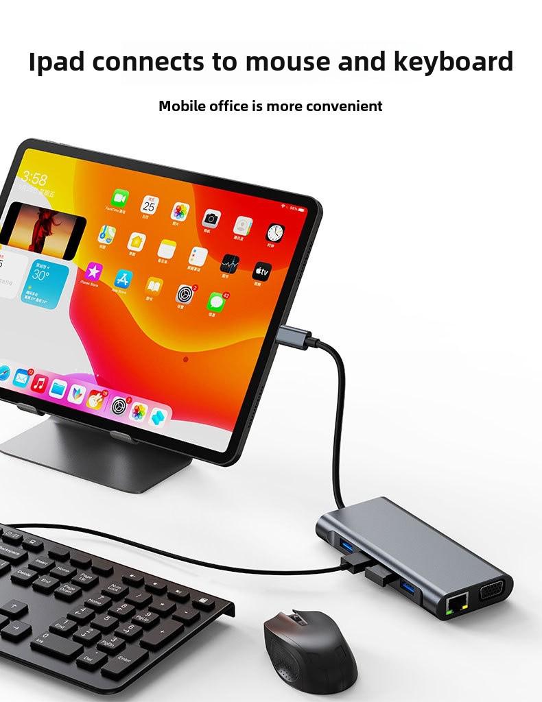 MacBook için Ücretsiz Kargo ile 10'u 1 arada Type-C Genişletme Yuvası