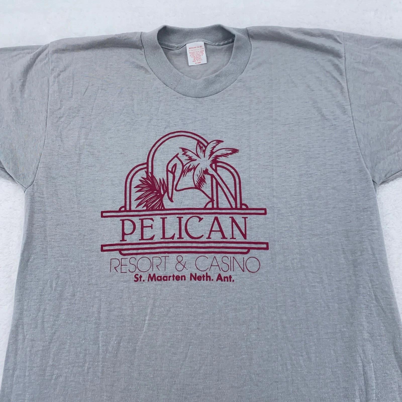 

Vintage Pelican Resort Casino St Maarten Shirt Mens XS/S 80s Caribbean Beach S
