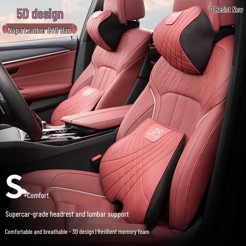 BYD Han Headrest & Lumbar Support: Neck Protection Pillow for DMi, DMp, and EV Versions