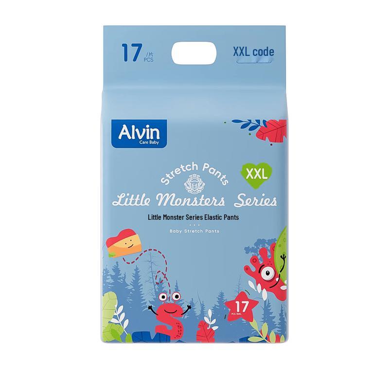 Дышащие подгузники-трусики Alvin Little Monster с ощущением голой кожи