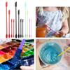 4 Mini Spatula Silicone Makeup Spatula Thin Spatula Set for Skinny Openings Tiny Scraper for Jar,Kitchen Bottle,Cosmetic
